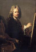 Jacob van Schuppen Selbstbildnis vor der Staffelei oil painting artist